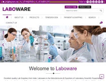 Tablet Screenshot of laboware.com